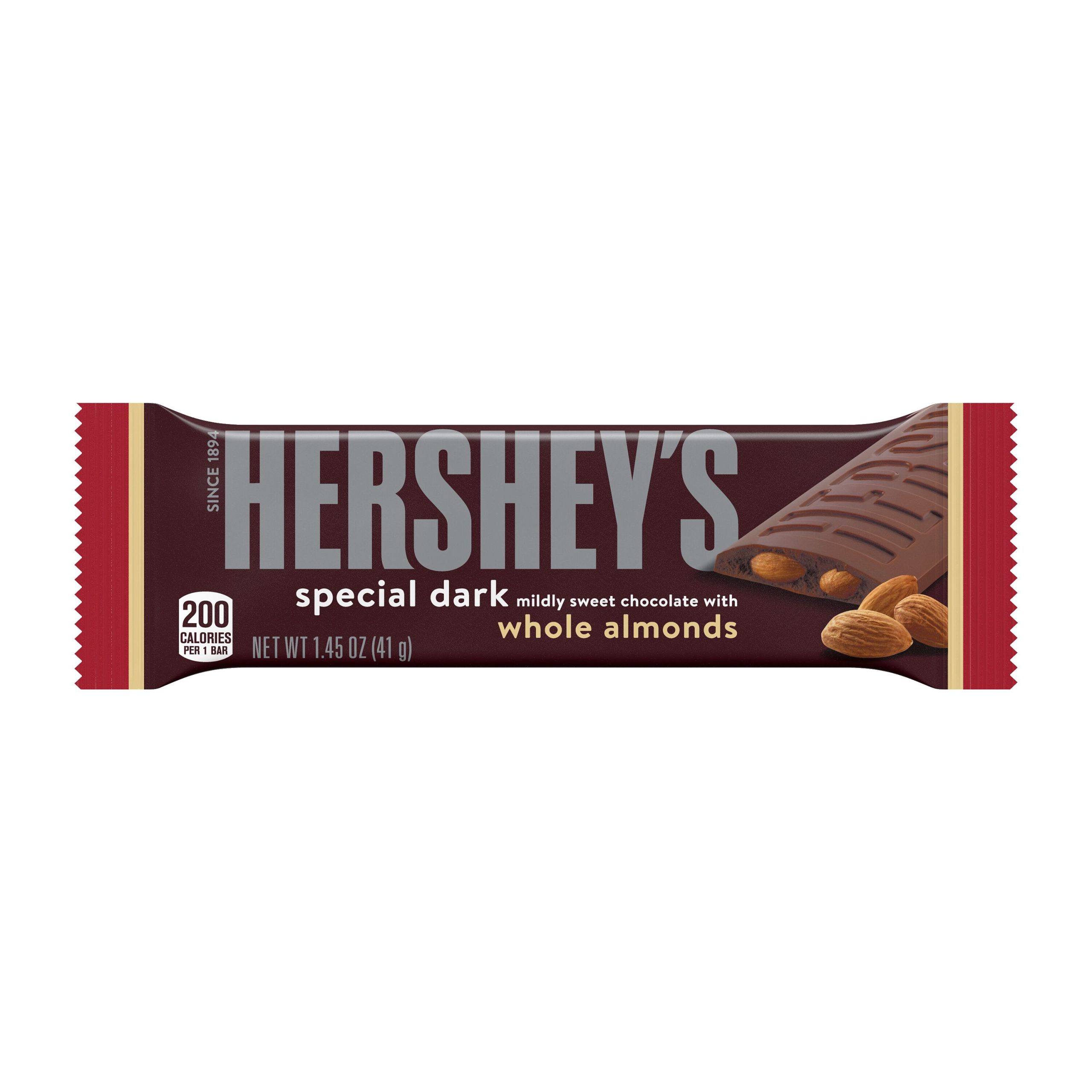 HERSHEY’S Special Dark Chocolate with Whole Almonds Candy Bars, 1.45 oz (24 Count) - THE HERSHEY COMPANY