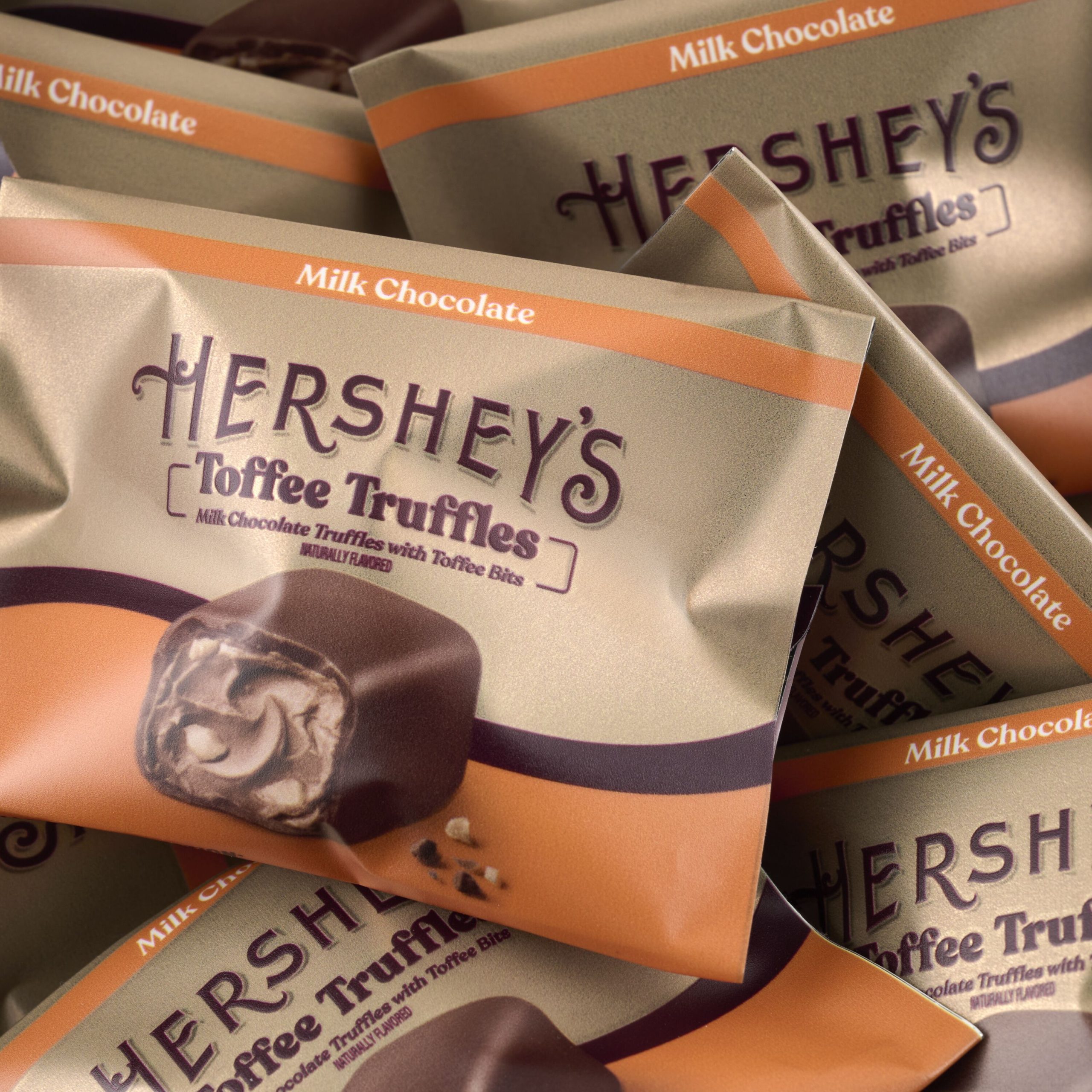 HERSHEY’S Caramels and Milk Chocolate Toffee Truffles Gold Gift Tower - THE HERSHEY COMPANY