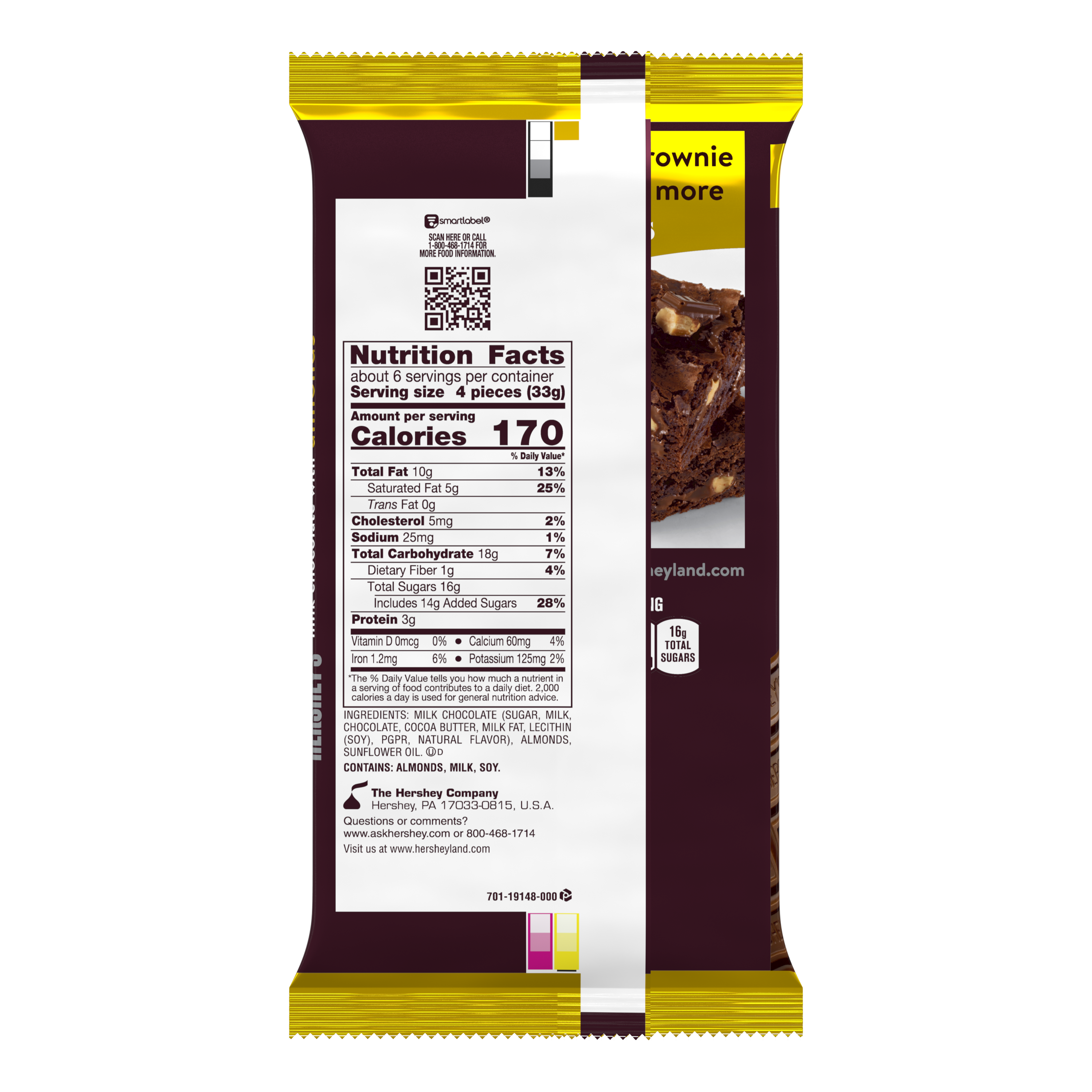 HERSHEY’S Milk Chocolate Almond Giant 7.37oz Candy Bar - THE HERSHEY COMPANY