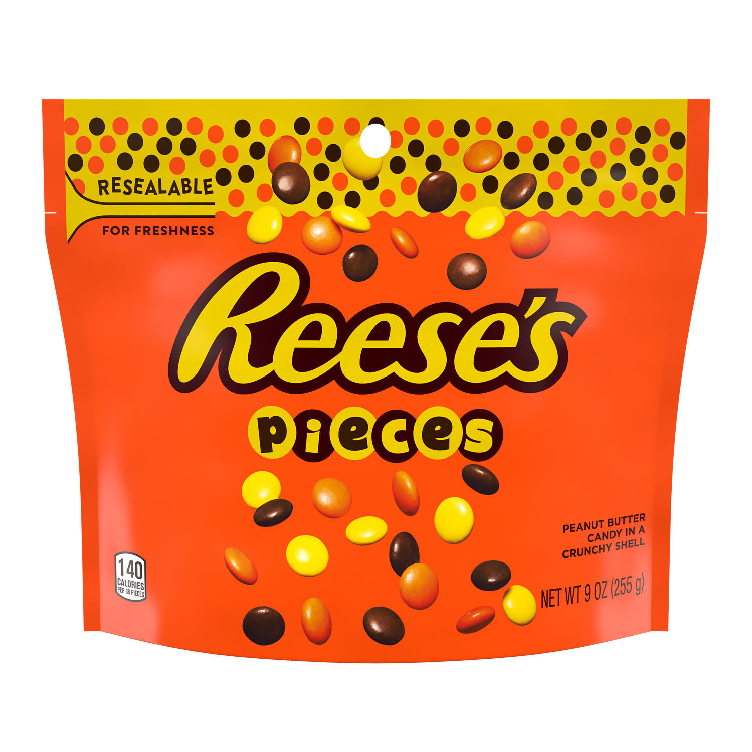 REESE’S PIECES Peanut Butter Candy Bag, 9 oz - THE HERSHEY COMPANY