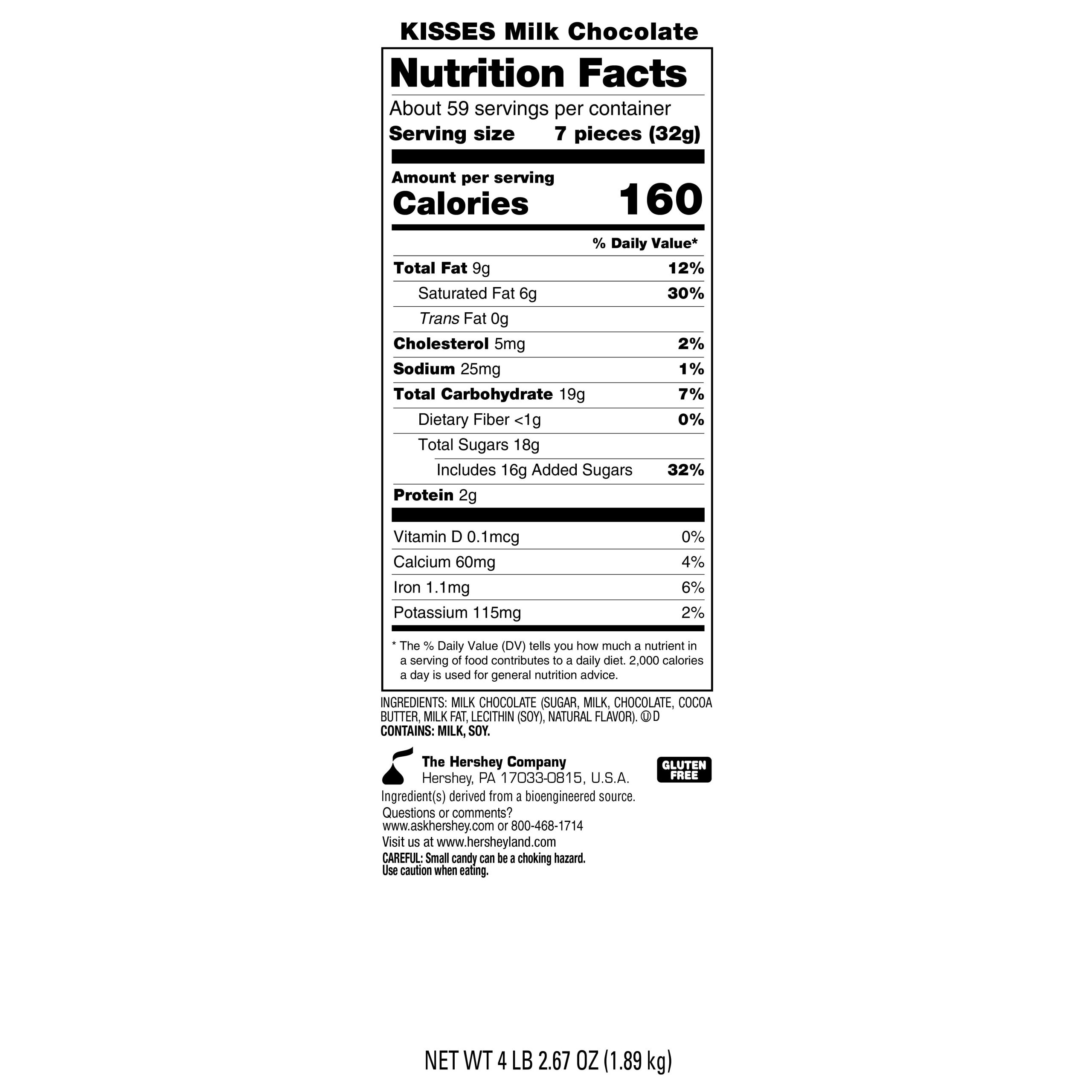 HERSHEY’S KISSES Milk Chocolates in Valentine Red, Pink & Silver Foils – 66.7oz Candy Bag - THE HERSHEY COMPANY