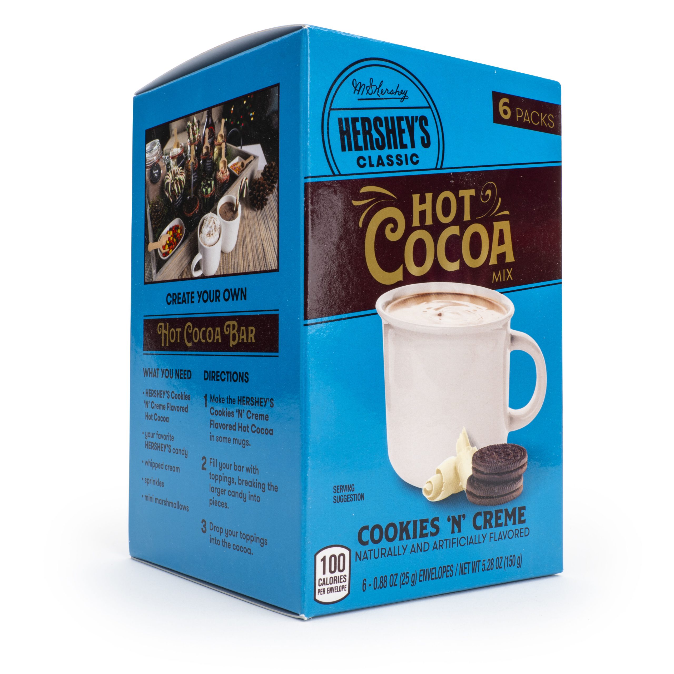 HERSHEY’S Cookies ‘n’ Cream Hot Cocoa Mix, 0.88oz (6 Count) - THE HERSHEY COMPANY