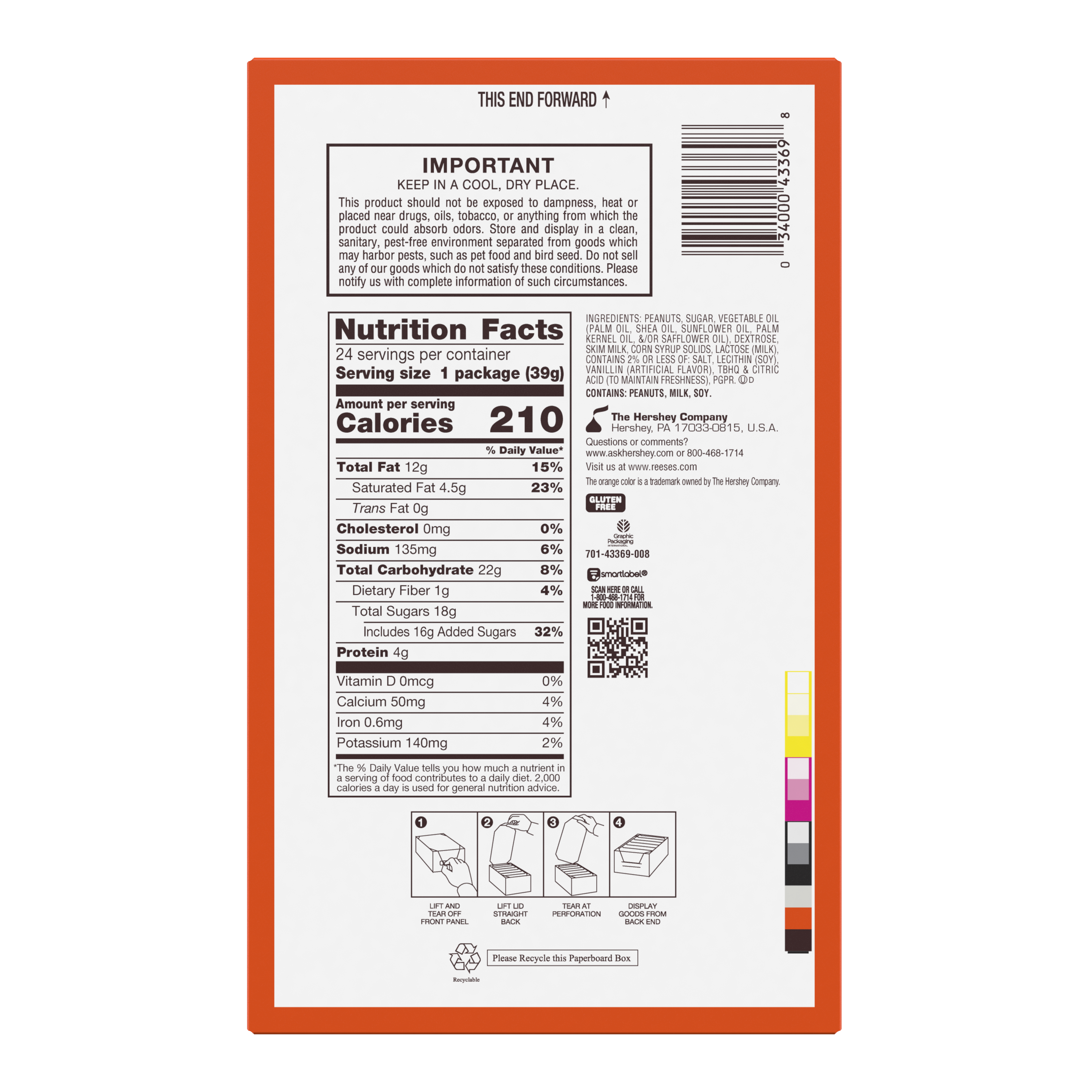 REESE’S White Creme Peanut Butter Cups, 1.39 oz (24 Count) - THE HERSHEY COMPANY